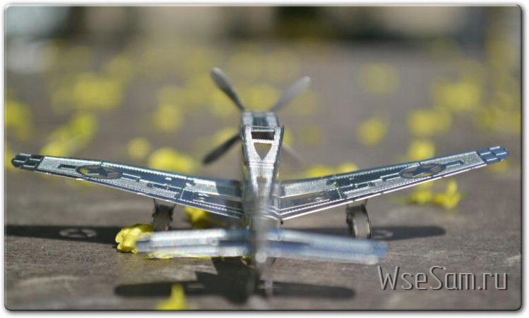 И снова в небо вместе с металлическим 3D пазлом в виде самолета, Metallic Nano 3D DIY P-51 Mustang Puzzle