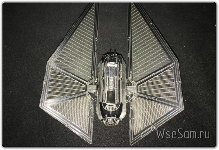 Металлическая модель Имперского СИД штурмовика (TIE Striker) из вселенной "Звездные Войны"