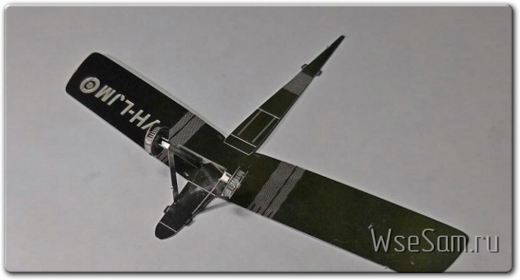 3D Metal Puzzle. Сборная модель легкого многоцелевого самолета Tiger Moth